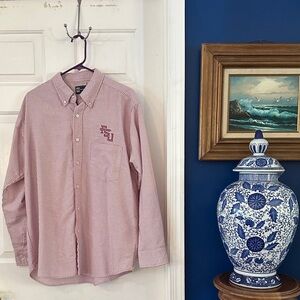 Men's Blue Generation Striped & Embroidered Florida State University Button Down